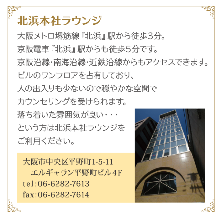 大阪・神戸の結婚相談所-店舗案内